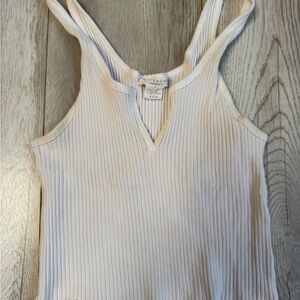 Billabong Cream Ribbed Tank Top